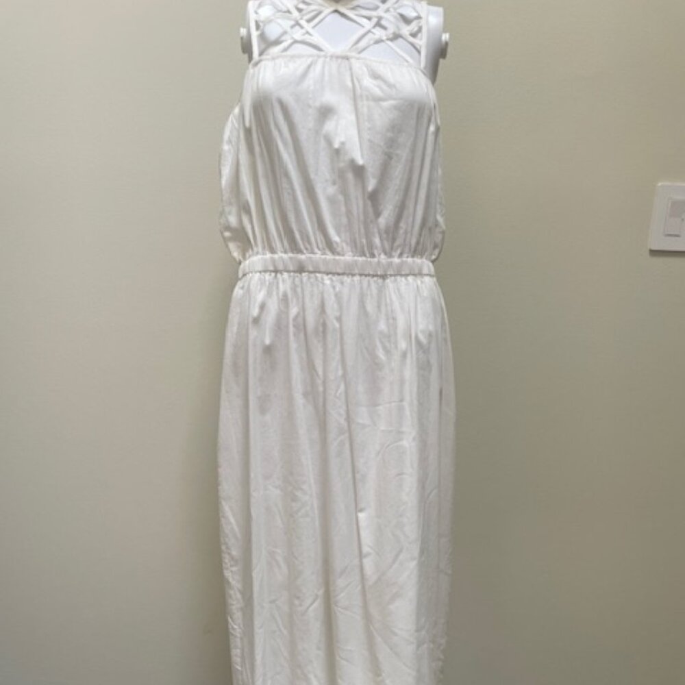 Susana Monaco NWOT White Cotton Sleeveless Maxi Dress Size 8
